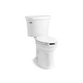 Kohler Toilet, Gravity Flush, Siphon Jet, Floor Mounted Mount, Elongated, White 25077-0